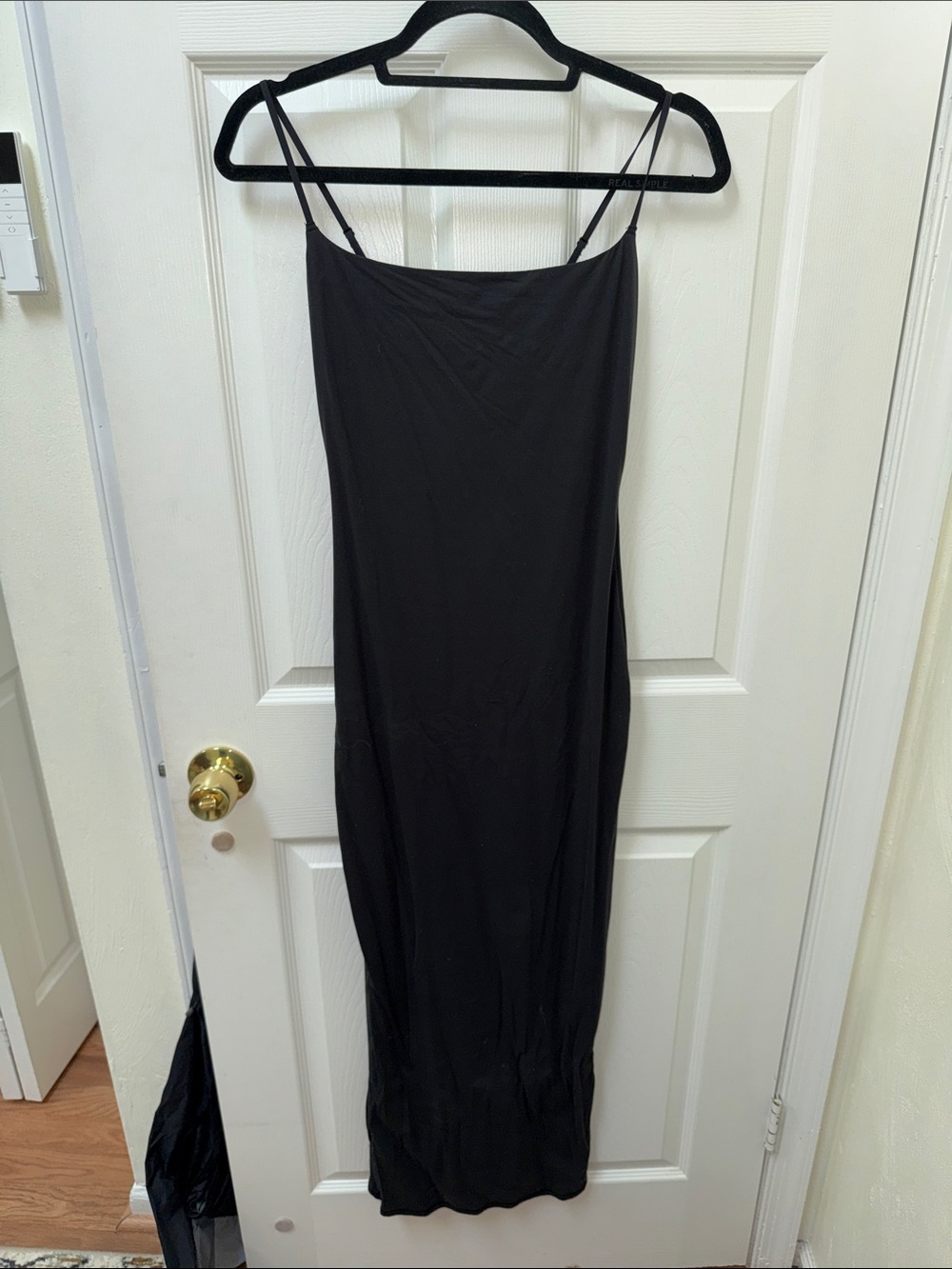 SKIMS Long Slip Dress - Onyx Black Tag Photo
